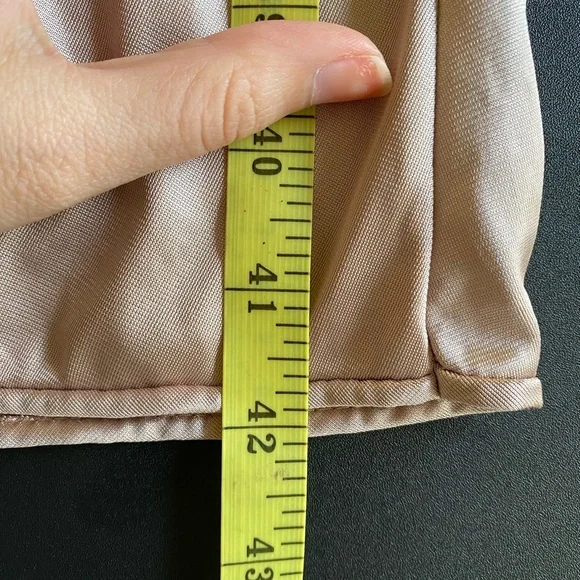 Vintage 1970s Diane Vin Furstenberg Mauve Lace Boho Slip XS romantic - Picture 10 of 10